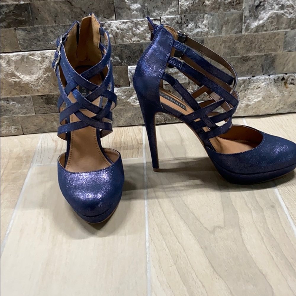 Gorgeous Navy Platform Stilettos! NWOT